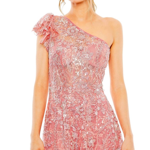 Mac Duggal One Shoulder Embellished gown - Prom - Picture 4 of 11